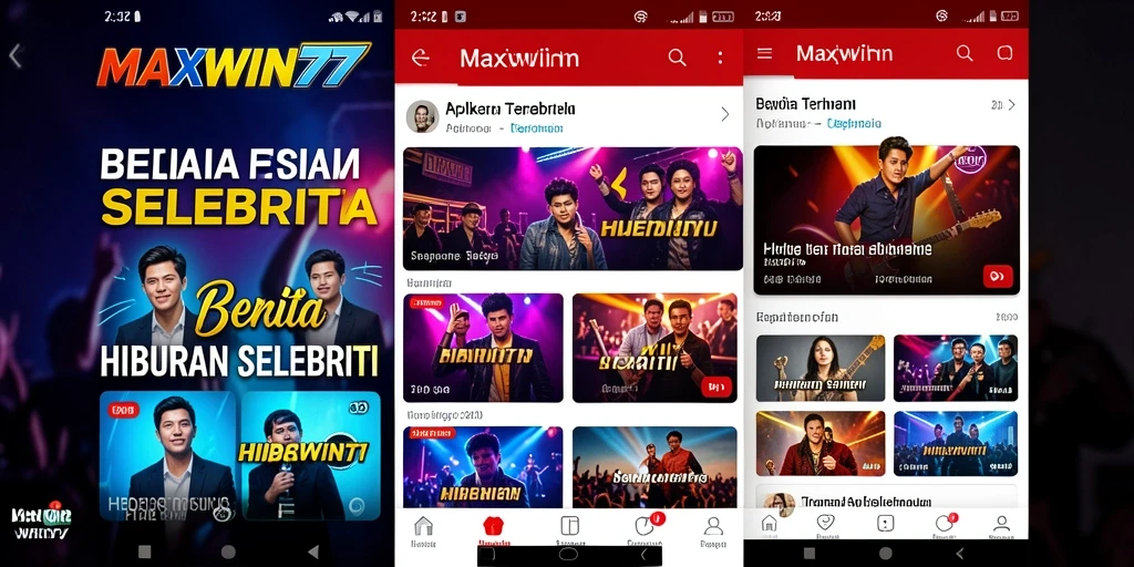 Antarmuka menarik MAXWIN77 dengan berita terkini seputar hiburan.