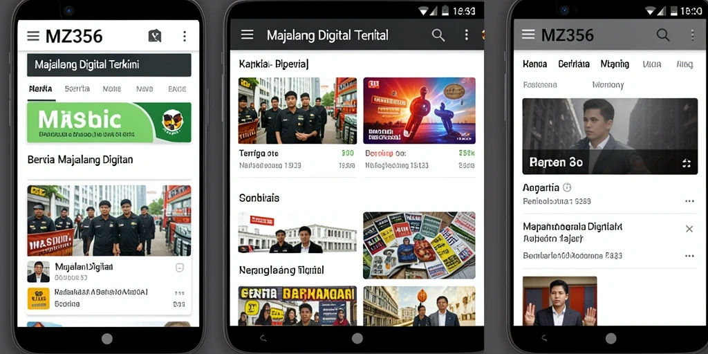 Antarmuka sederhana dan informatif dari aplikasi MZ356.
