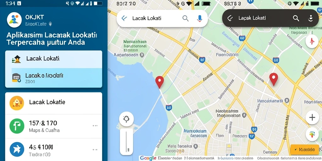 Antarmuka OKJKT menampilkan lokasi secara real-time dengan jelas.