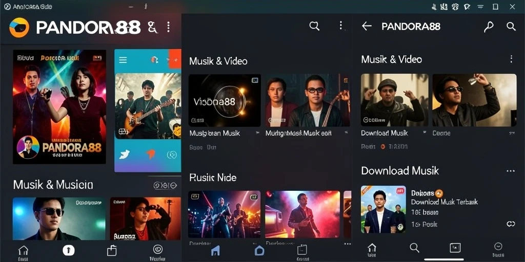 Antarmuka PANDORA88 yang intuitif untuk Download Musik.