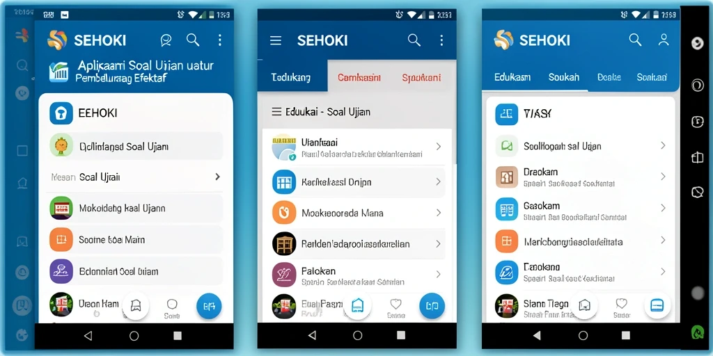 Tampilan antarmuka aplikasi SEHOKI yang user-friendly.